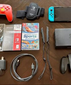 Nintendo Switch OLED Model HEG-001 Handheld Console - 64GB - Black/Neon Red/Neon