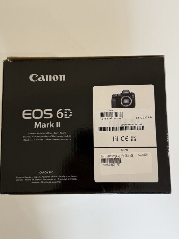 Canon EOS 6D Mark II 26.2MP Digital Camera + EF f/1.8 50mm Lens - Image 24
