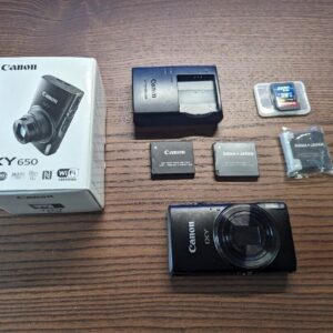 Canon IXY 650 / PowerShot ELPH 360 HS / IXUS 285 HS - 20.2MP, 12x Zoom - Black (F/S)