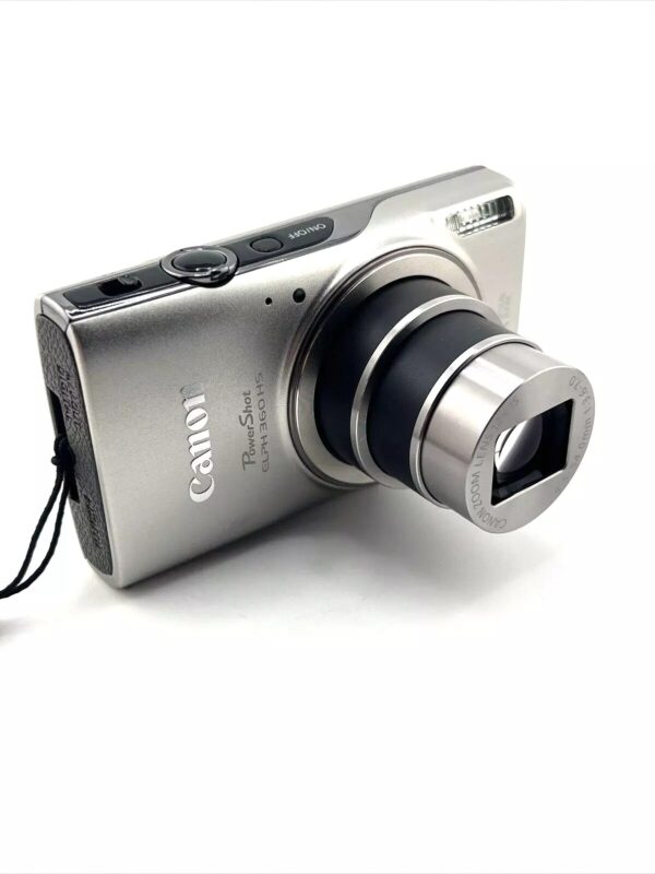 Canon PowerShot ELPH 360 HS Digital Camera - Silver, 20.2MP, WiFi - Tested - Image 8