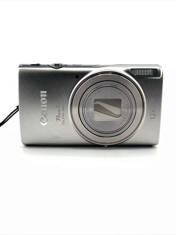 Canon PowerShot ELPH 360 HS Digital Camera - Silver, 20.2MP, WiFi - Tested - Image 10