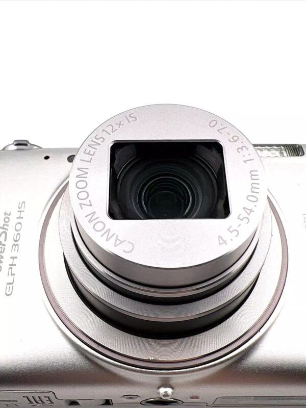 Canon PowerShot ELPH 360 HS Digital Camera - Silver, 20.2MP, WiFi - Tested - Image 6
