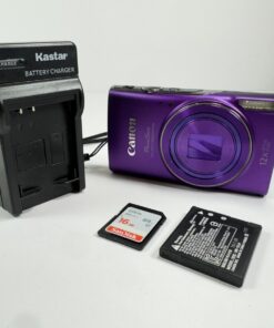 Canon PowerShot ELPH 360 HS 20.2 MP Digital Camera with SD Card - Purple