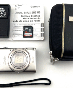 Canon PowerShot ELPH 360 HS Digital Camera - Silver, 20.2MP, WiFi - Tested