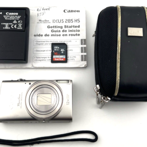 Canon PowerShot ELPH 360 HS Digital Camera - Silver, 20.2MP, WiFi - Tested