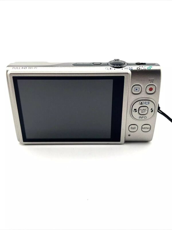 Canon PowerShot ELPH 360 HS Digital Camera - Silver, 20.2MP, WiFi - Tested - Image 2