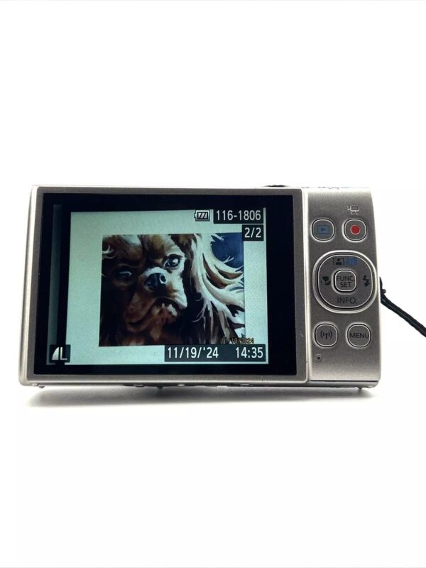 Canon PowerShot ELPH 360 HS Digital Camera - Silver, 20.2MP, WiFi - Tested - Image 7
