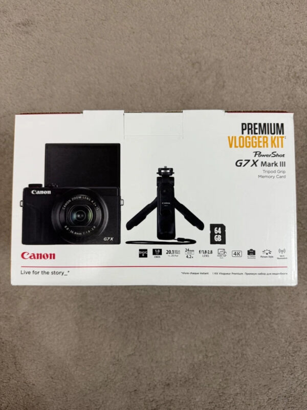 CANON PowerShot G7 X MK MARK III 3 Compact Camera Vlogging Vlogger Kit - Black