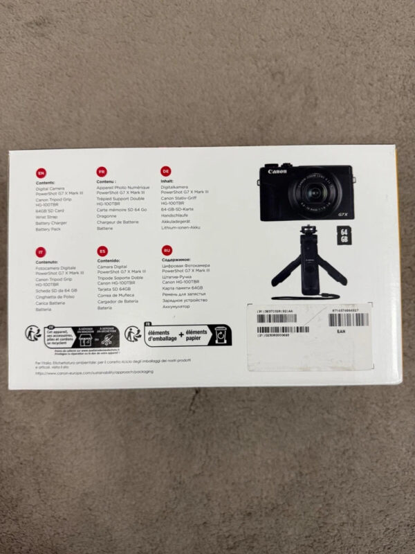CANON PowerShot G7 X MK MARK III 3 Compact Camera Vlogging Vlogger Kit - Black - Image 3