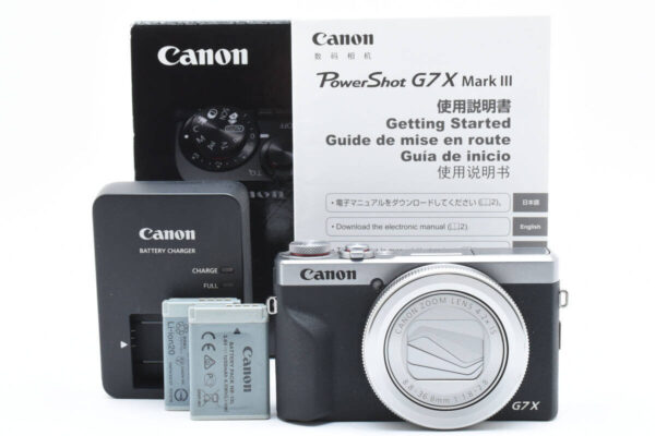 Canon PowerShot G7 X Mark III Camera 20.1MP Good Condition with Accessories Used