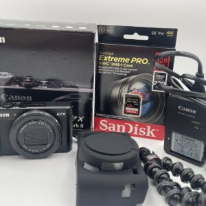 Canon PowerShot G7 X Mark II Camera And Accessories
