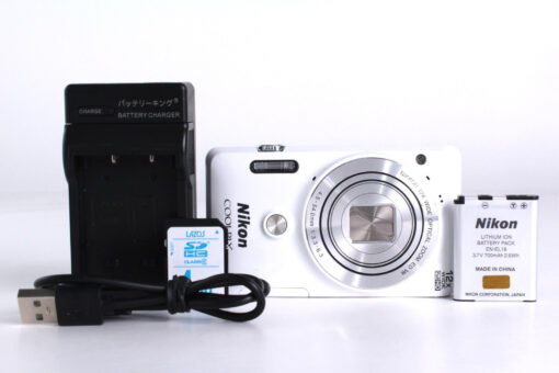 [Near Mint] Nikon COOLPIX S6900 white 16.0MP 12x Optical Zoom Digital Camera