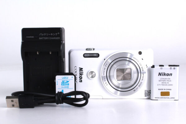 [Near Mint] Nikon COOLPIX S6900 white 16.0MP 12x Optical Zoom Digital Camera