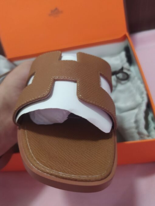 Hermès Oran brown sandals for women, Size 39 - Image 9