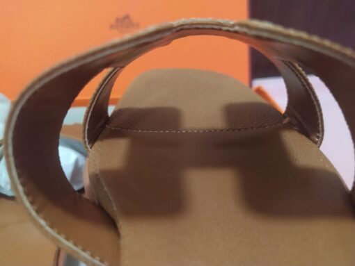 Hermès Oran brown sandals for women, Size 39 - Image 11